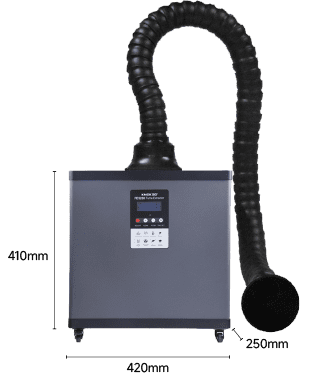 KNOKOO 210W DIY Welding Laser Soldering Fume Extractor FES200 for ESD Solder Station and Nail Salon, Moxibustion