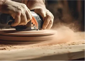 Wood grinding to remove dust