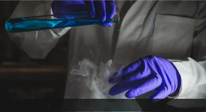 Chemistry laboratory smoke and dust treatment