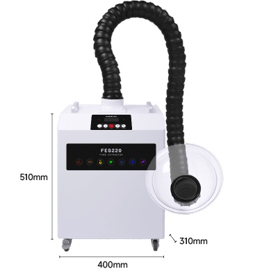 KNOKOO 220W Soldering Smoke Absorber FES220 Smoke Purifier welding plasma and laser cutting Engraving Printing Fume Extractor