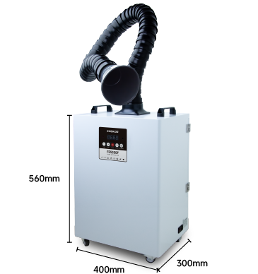 KNOKOO 350W Laser Fume Extractor FES350 Pro Disinfection Kill Bacteria Smoke Absorber suit for Dental Clinic and Laser Engraving