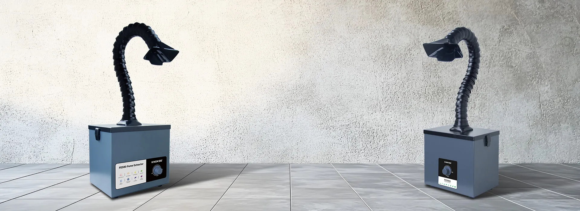 KNOKOO High quality 110V/220V nail salon Smoke Absorber FES80 Welding Air Purifier laser engrave Fume Extractor fan