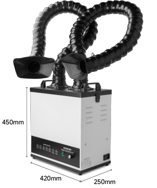 KNOKOO High quality 110V/220V nail salon Smoke Absorber FES80 Welding Air Purifier laser engrave Fume Extractor fan